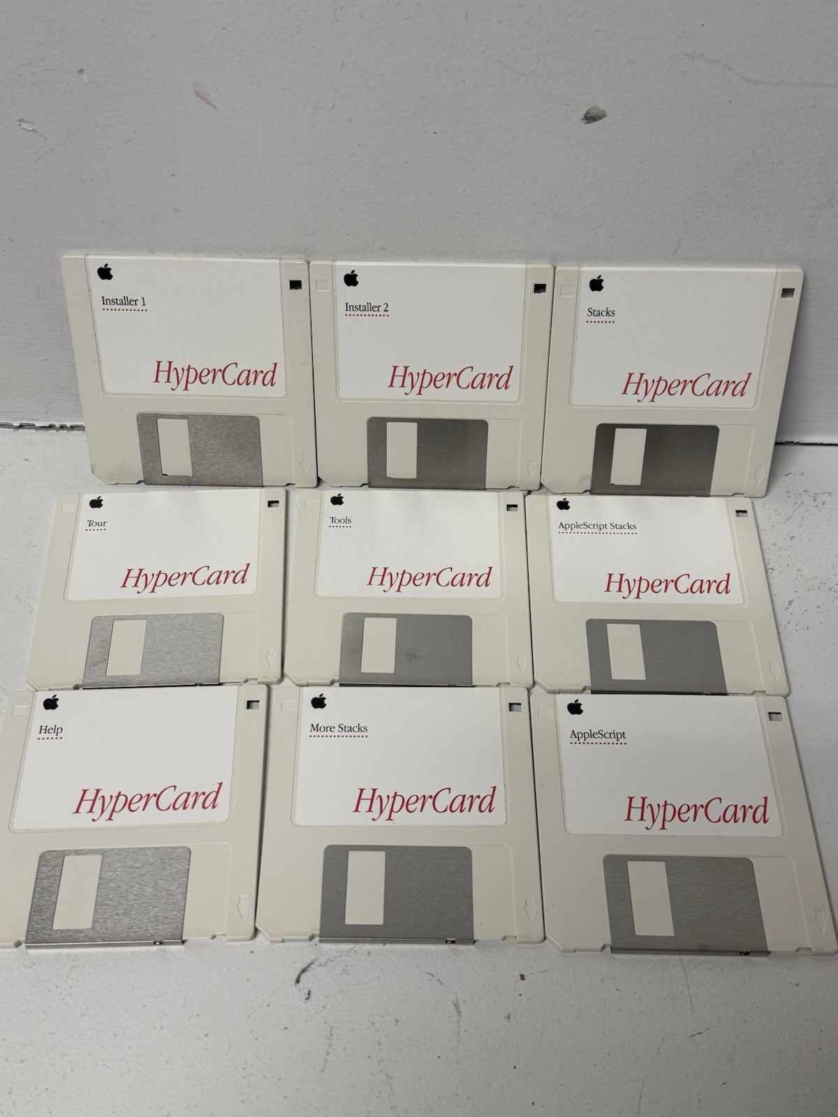 Apple HyperCard 2.2 9-Disk Set 1993 Mac Vintage Floppy