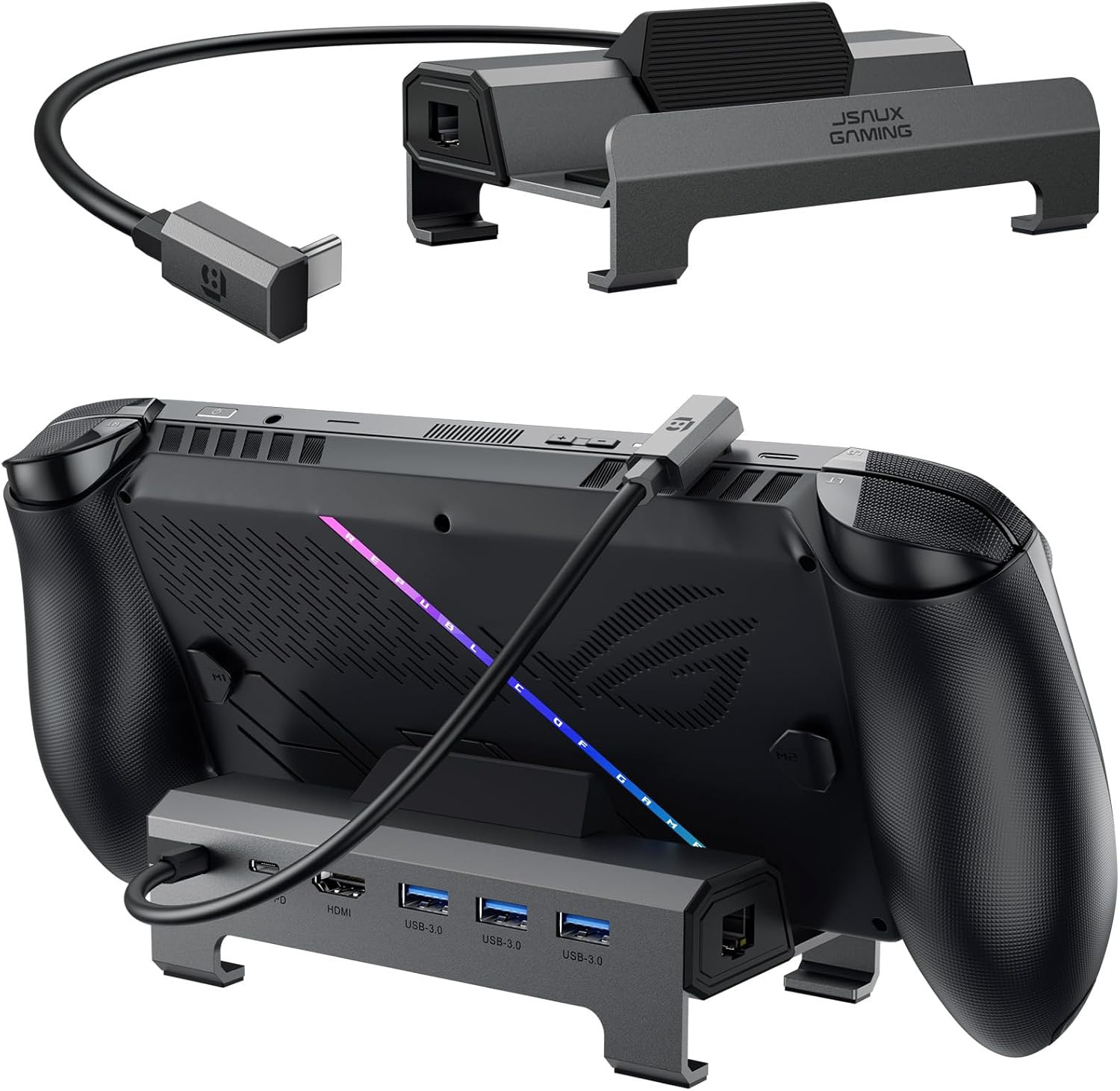 JSAUX 4K@120Hz Docking Station for ROG Xbox Ally X/Xbox Ally/Steam Deck OLED/Leg