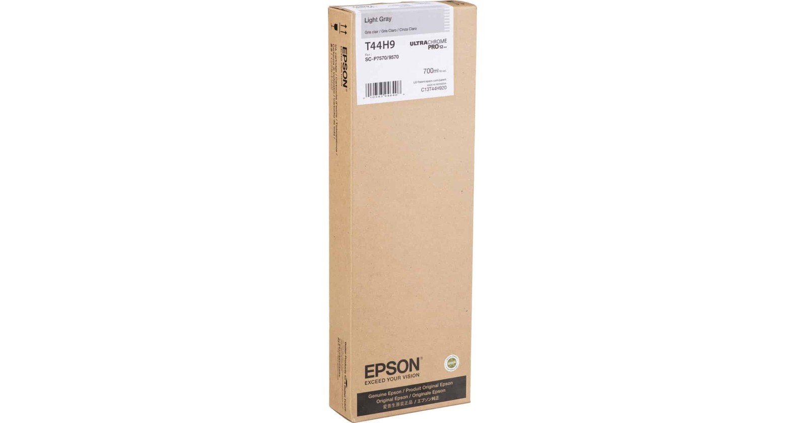 Epson T44H Extra-High-Capacity 700 mL Light Gray Ink Cartridge [T44H920]