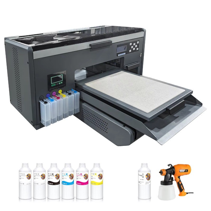 A3 Flatbed DTG Printer with Epson 4720 Printhead, Manual & Automatic Mode