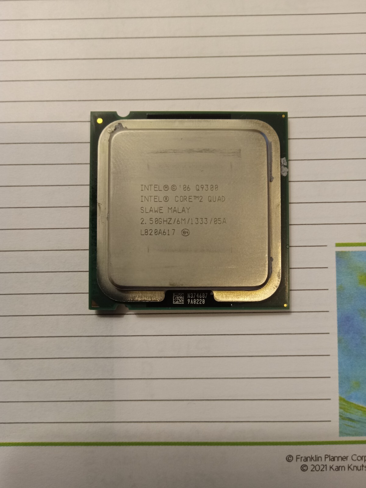 Computer Processor intel 86 Q9300 Quad With fan and heat sink