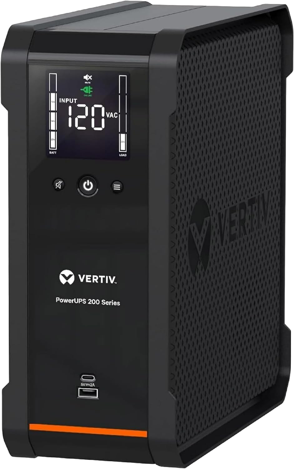 Powerups 200 Series 1000VA 625W Line Interactive Desktop UPS, LCD Display, USB-A