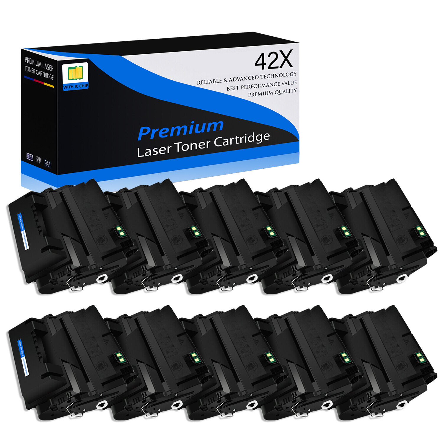 10PK Q5942X 42X Toner Cartridge for HP LaserJet 4250n 4250tn 4350 4350dtnsl
