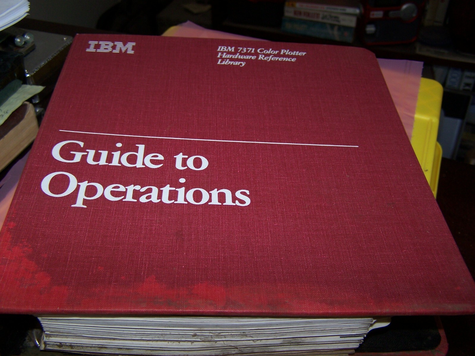 IBM 7371 Color Plotter Hardware Reference - Estate Sale SOLD AS IS