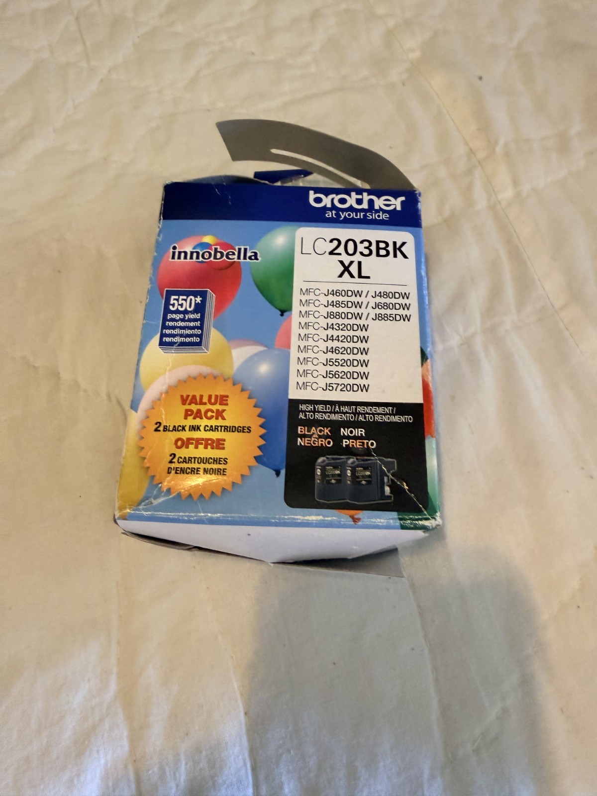Brother LC2032PKS Innobella 550 Page-Yield High-Yield Ink - Black (2/Pack) 8-23