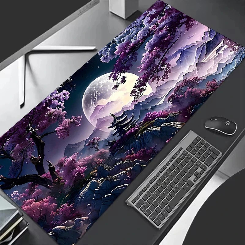 Starry Sky Moon XXL Mouse Pad Large Desk Mat Non-Slip Gaming Keyboard Pad USA
