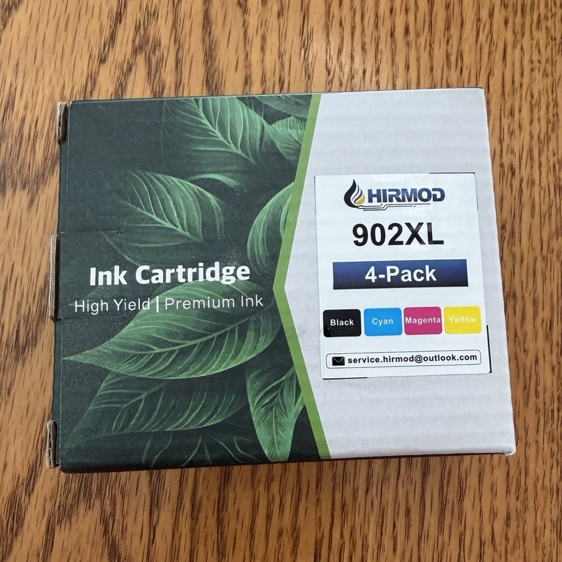 Hirmod 902XL Compatible Ink Cartridges For HP Black Cyan Magenta Yellow 4 Pack