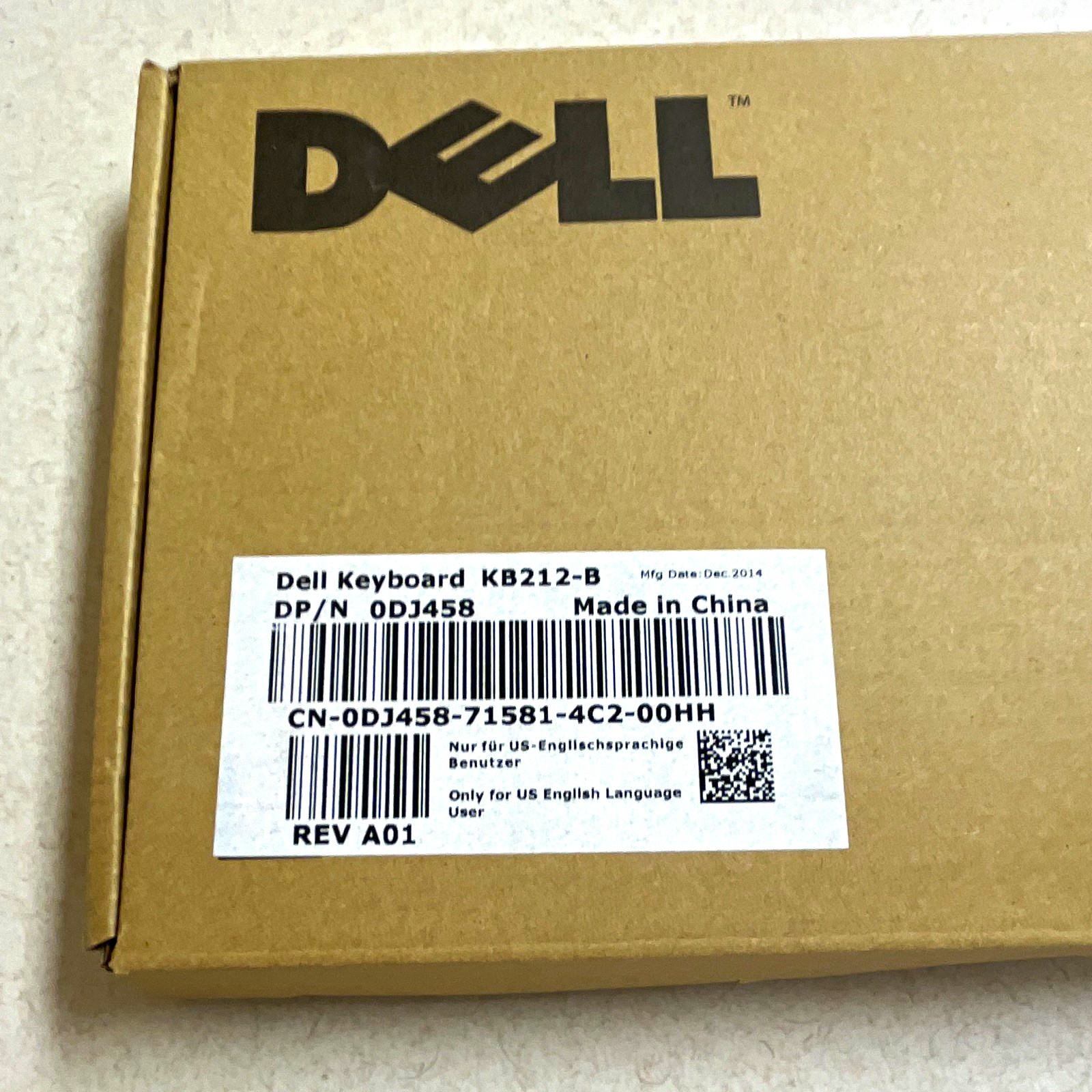 Dell KB212-B Wired Plug & Play Keyboard Black English QWERTY 0DJ458