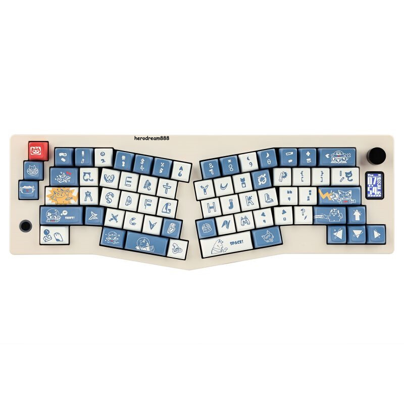 ABM066 Alice Gasket Mount Barebone Keyboard Hot Swap PCB RGB Wireless Plastic 
