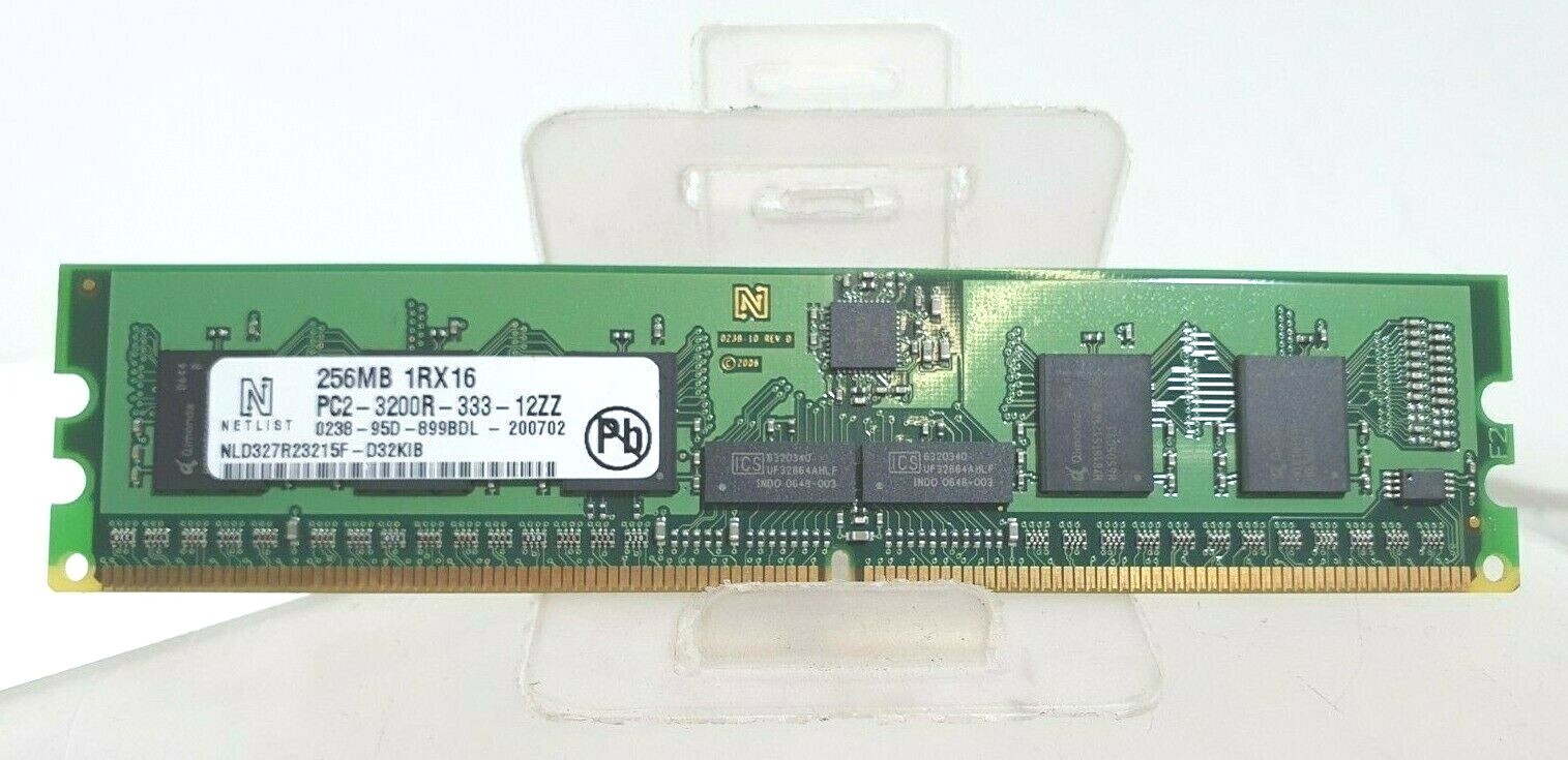 Dell PERC 5/i 256Mb Memory 1rx16 pc2-3200r-333-12z NLD327R23215F-D32KIB
