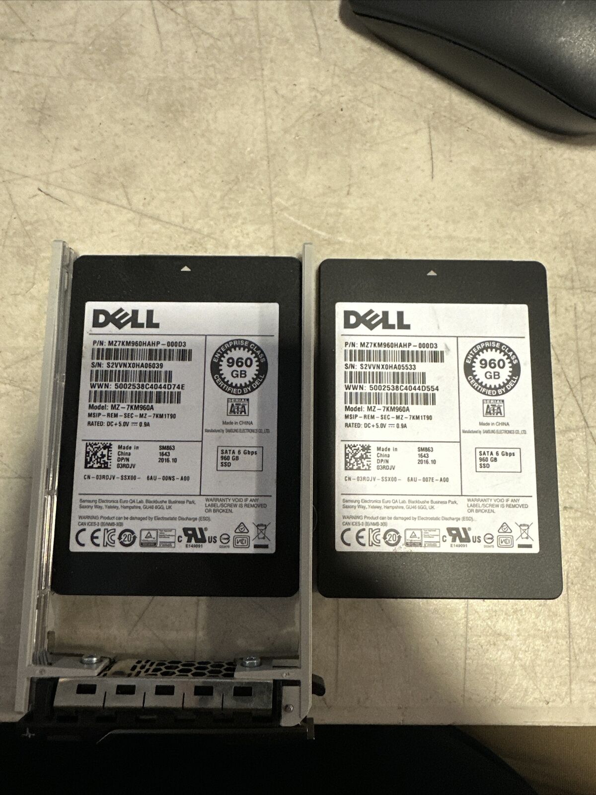 Dell 3RDJV 960GB MLC SATA SSD 2.5