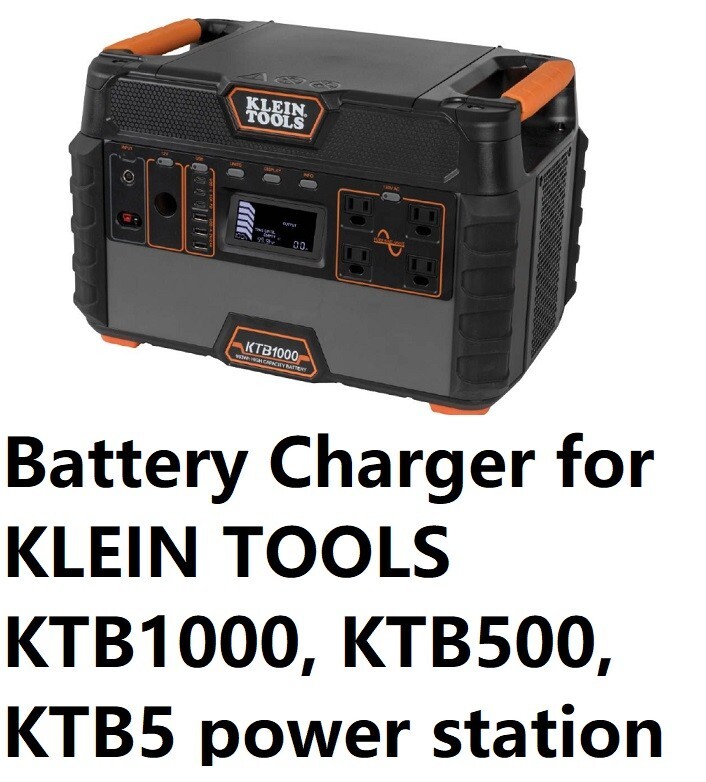🔥AC Adapter charger For Klein Tools KTB1000 KTB500 KTB5 power station