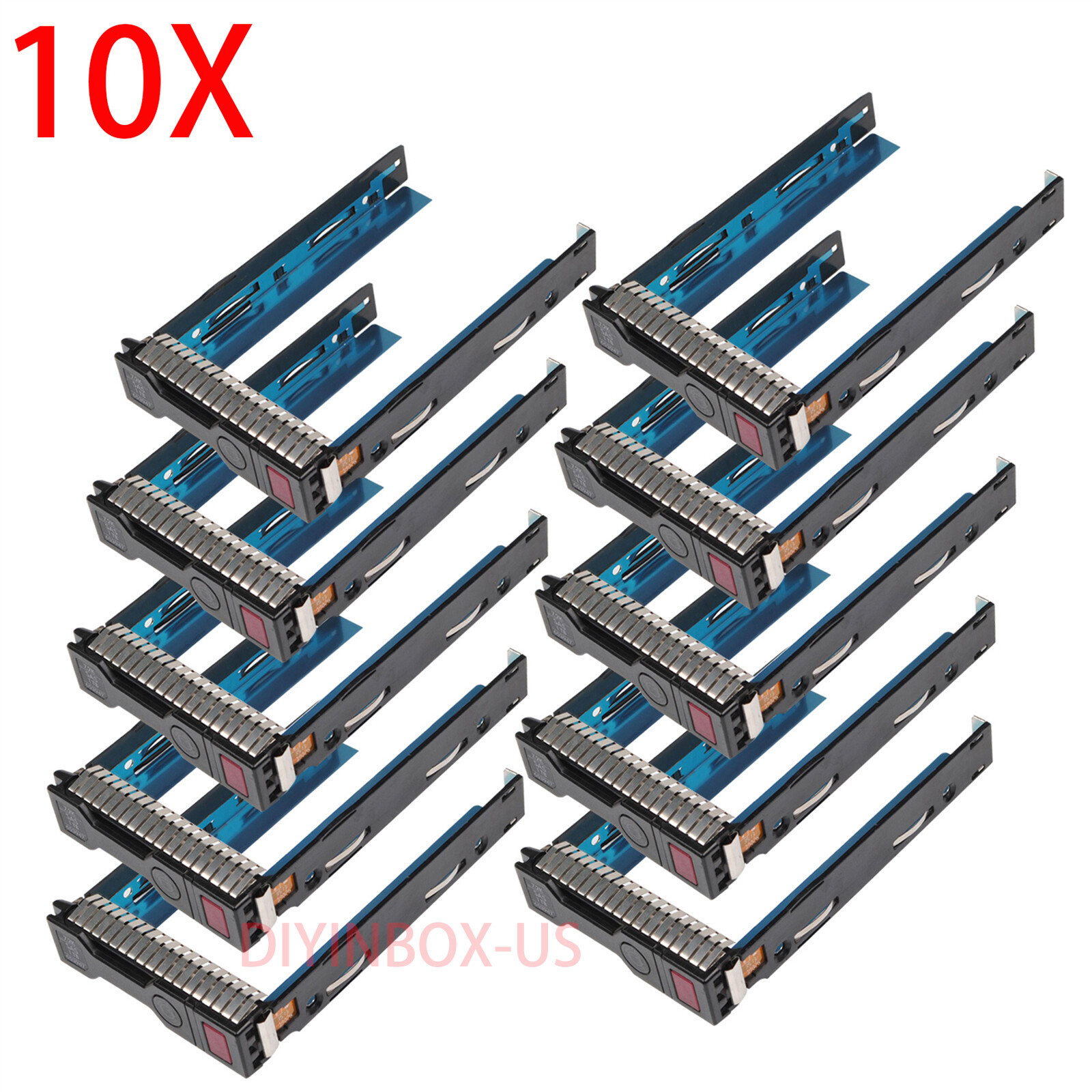 10 Pack 651314-001 3.5" Hard Disk Drive HDD Caddy Tray For HP G8 G9 Server