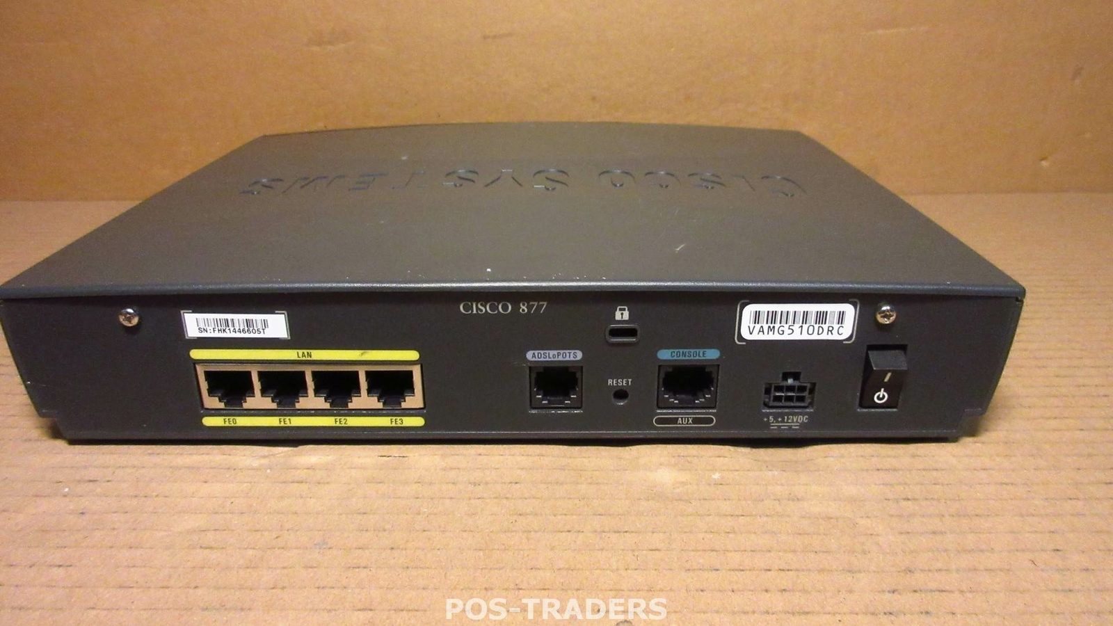 Cisco 877 Router DSL Desktop 4-Port Switch (Integrated) ADSL2+ -EXCLUDING PSU