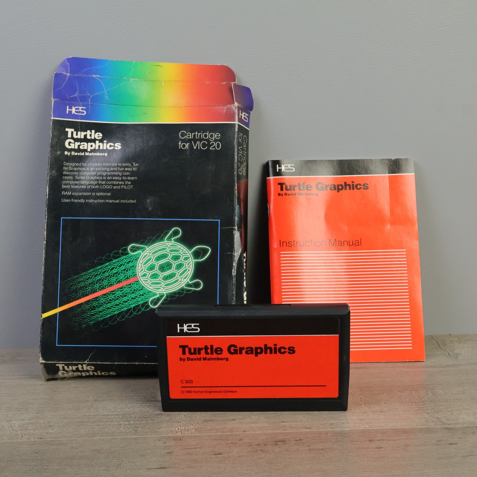 Turtle Graphics by HES Ware for Commodore VIC-20, Complete In Box