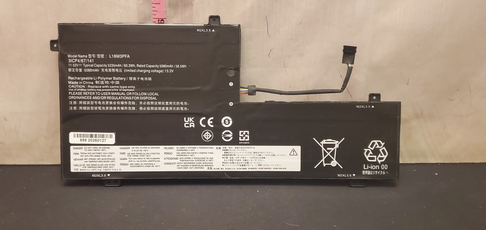 L18M3PFA LAPTOP BATTERY BATTERIES