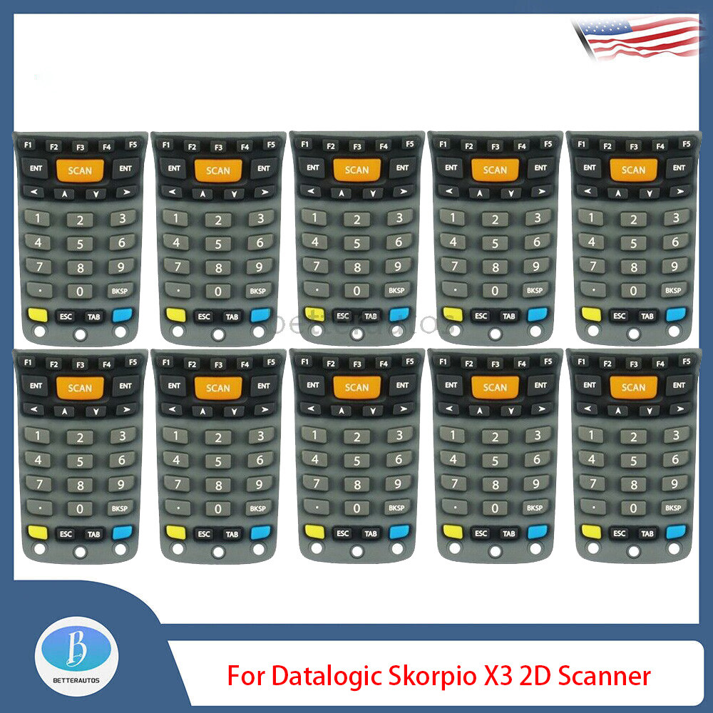 10 Packs 28-Keys Numeric Keypad Replacement for Datalogic Skorpio X3 2D Scanner