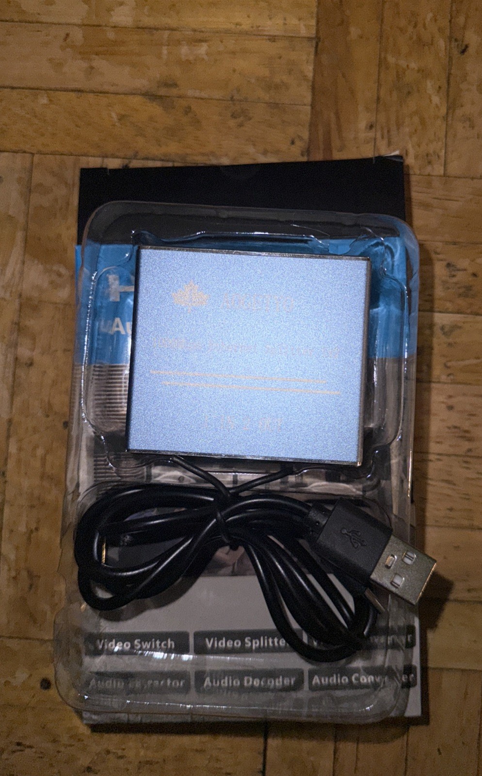 Aogetyo RJ45 Ethernet Splitter 1000Mbps LAN Network Internet 1 In 2 Out........c