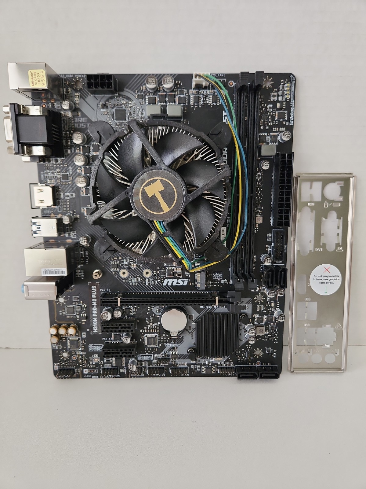 MSI H310M PRO-M2 PLUS Socket LGA1151 DDR4 Micro ATX Motherboard w/ G5400 & I/O