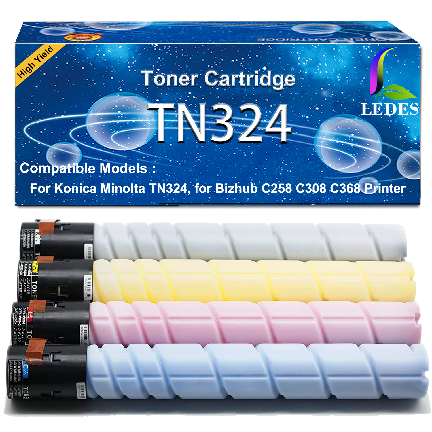 Compatible Minolta Konica Toner Cartridge for C368 TN324K Bizhub C308 C258 JET