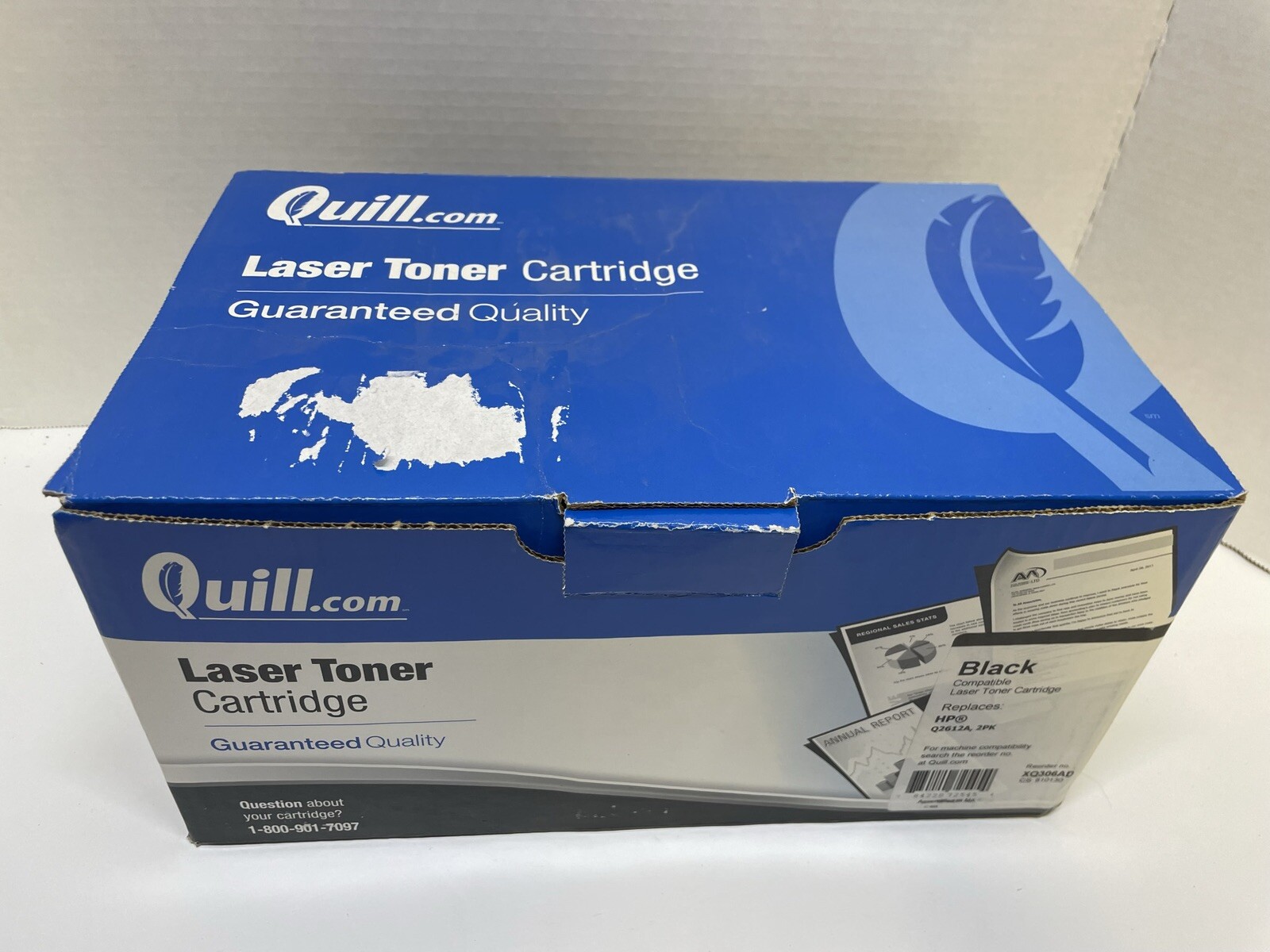 QUILL Q2612A REPLACEMENT LASER TONER CARTRIDGE FOR HP Q2612A