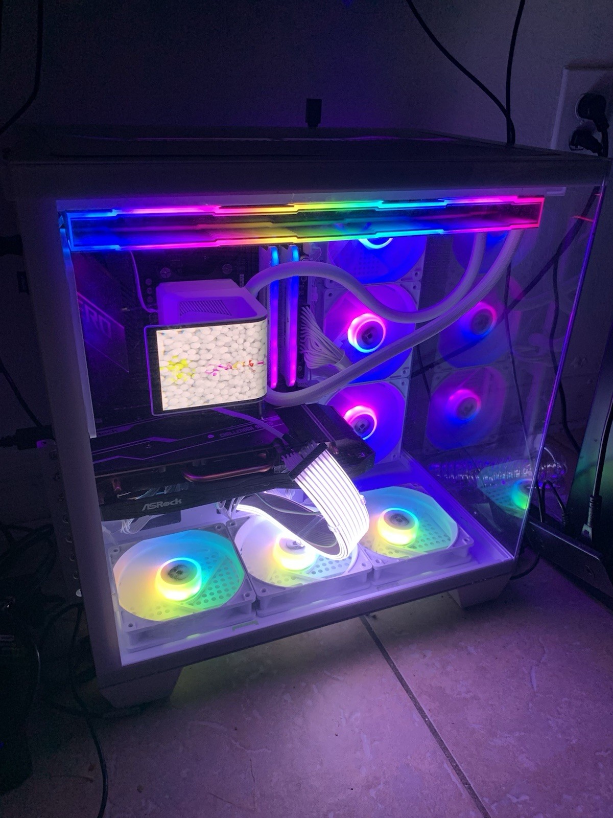 Custom/Whitebox Custom Gaming Desktop PC Tower White RGB Liquid Cooling