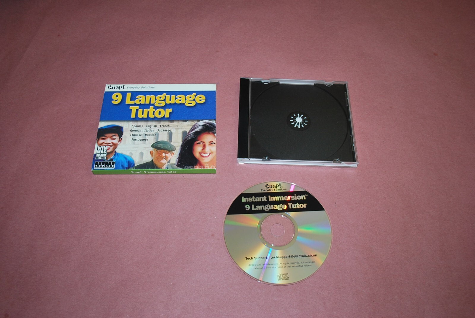9 Language Tutor-WIN/MAC CD ROM -Snap-2003