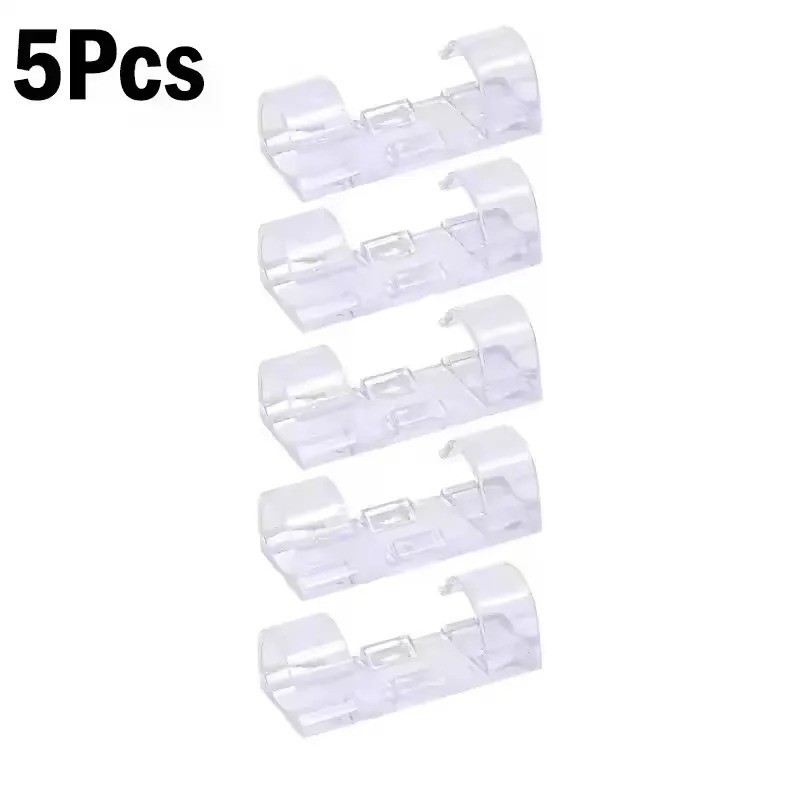 10-100 Cable Clips Self-Adhesive Tie Cord Management Wire Holder Organizer Clamp