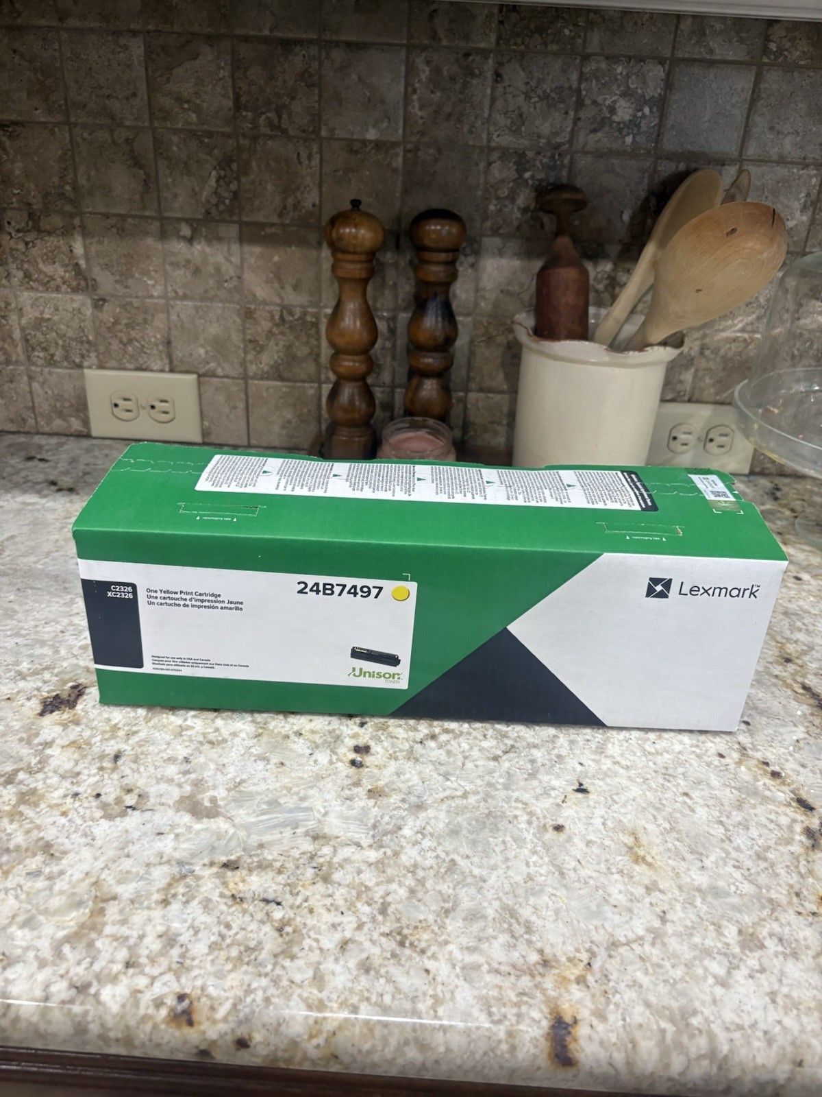 Genuine Lexmark 24B7497 Yellow Toner Cartridge - Great Shape