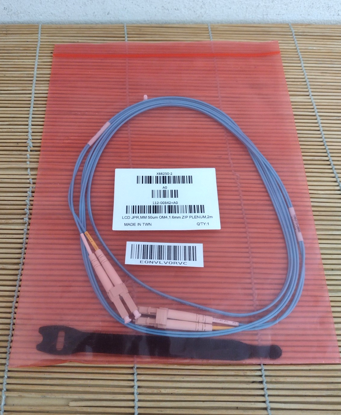 New NetApp X66250-2 Fiber Optic Cable LC-LC OM4 2m New