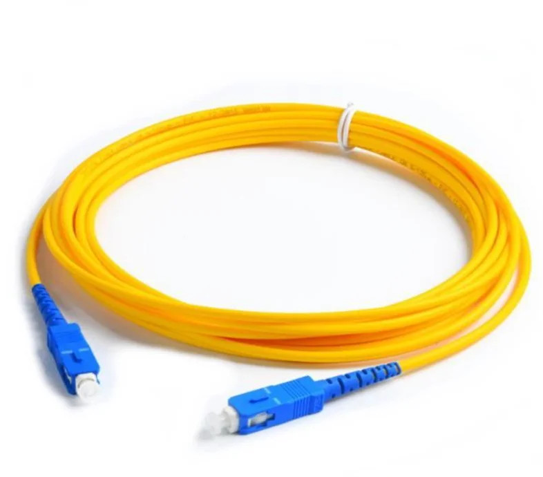 [2pcs] 5M SC UPC-SC UPC Simplex OS2 9/125 Patch Cord LSZH FTTH Fiber Cable