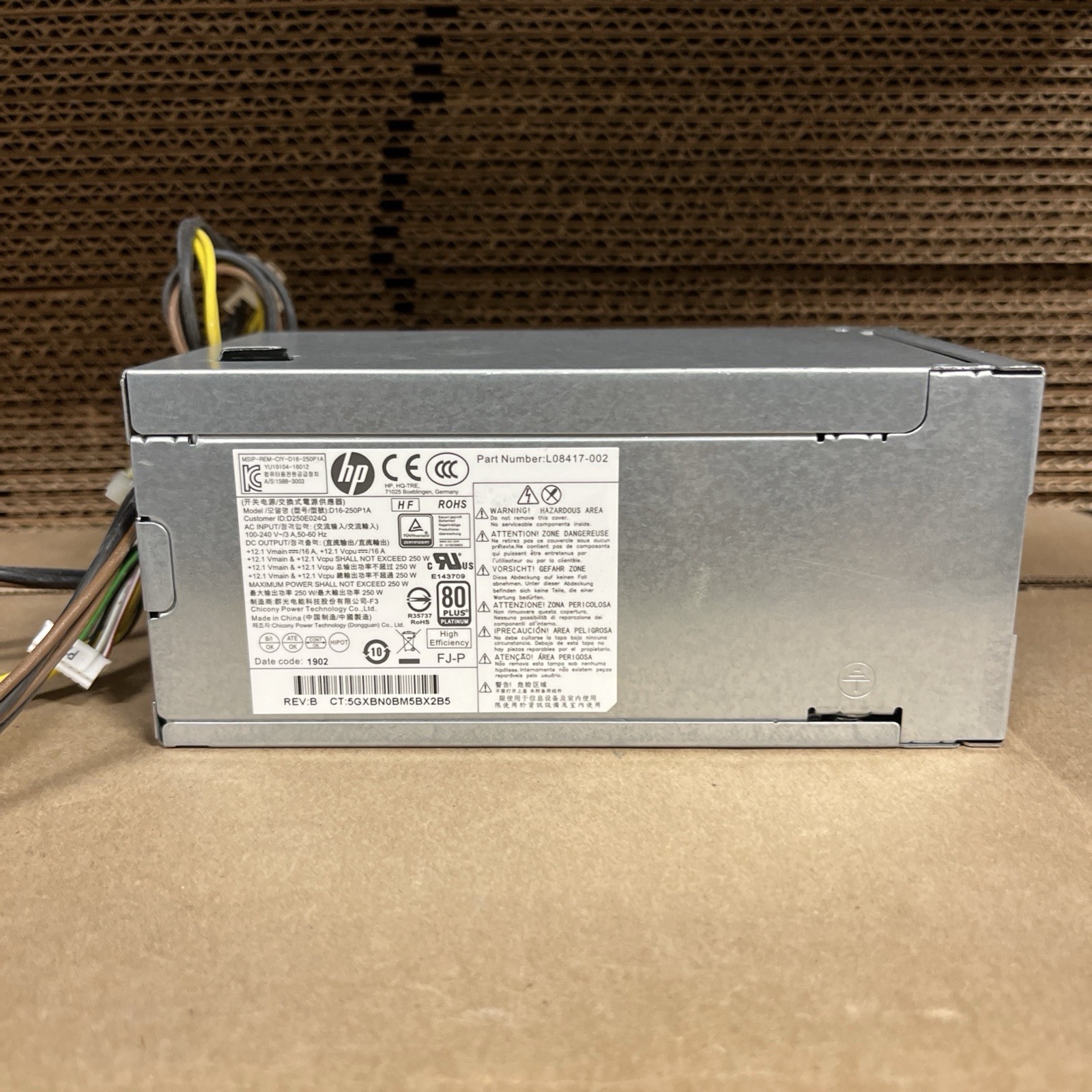 HP L08417-002 ProDesk 400 G4 4-Pin 250W Desktop Power Supply