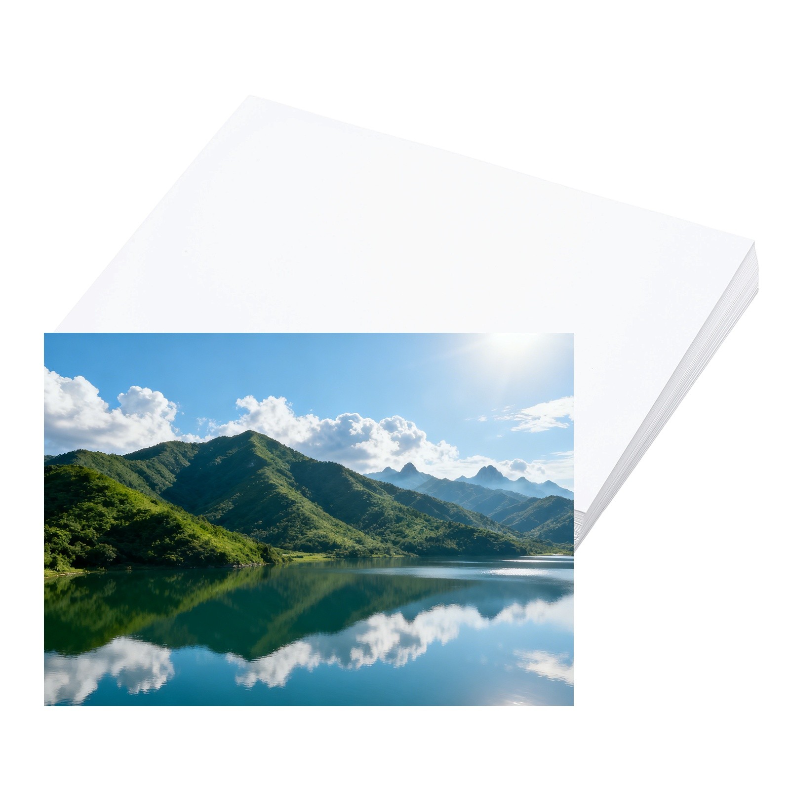 8.3"x5.8" Glossy Sticker Paper 50 Sheets Self-Adhesive Photo Paper 150GSM
