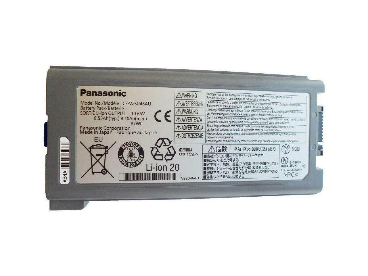 OEM battery for Panasonic Toughbook CF-30 CF-31 CF-53 CF-VZSU46 CF-VZSU46AU 87WH