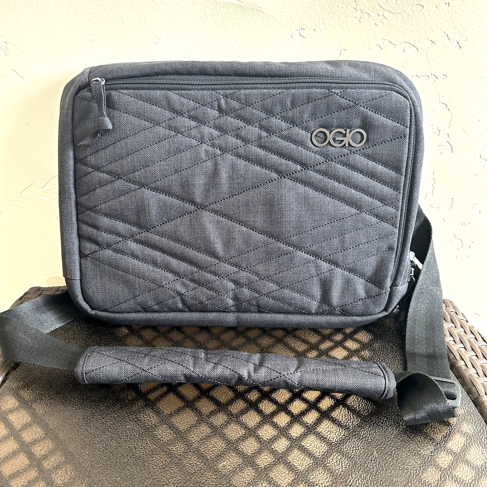 OGIO Tribeca Over The Shoulder Messenger Laptop Bag Gray