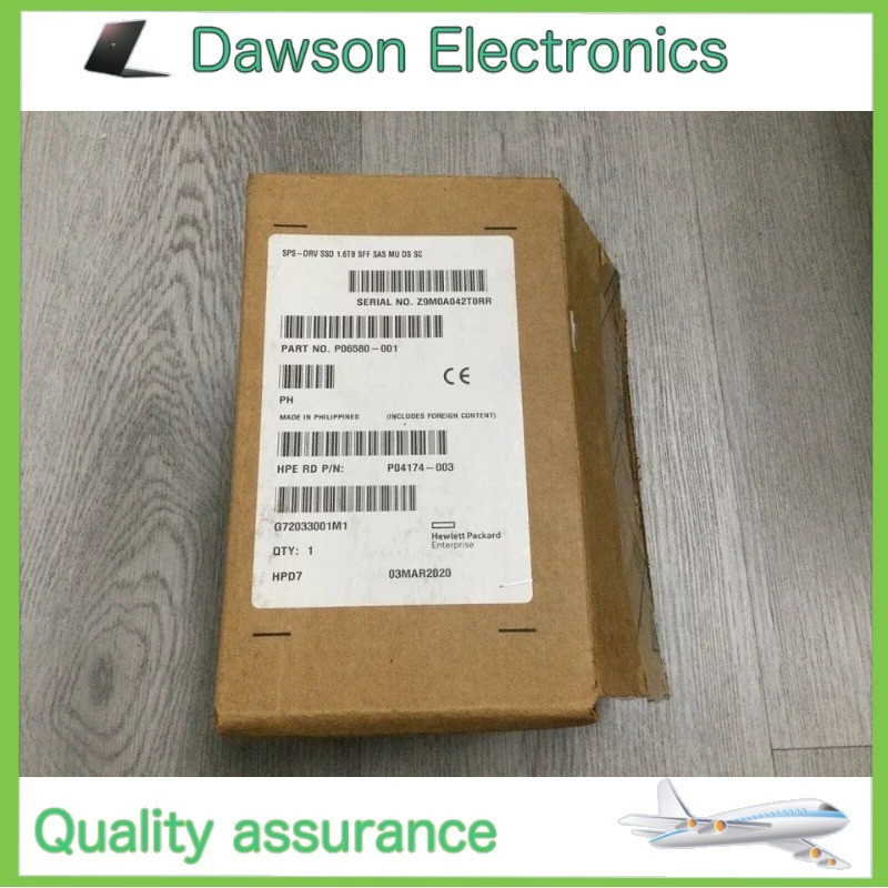 P04533-B21 NEW HPE P06580-001 2.5'' 1.6TB SSD SAS 12G MU GEN10 Solid State Drive
