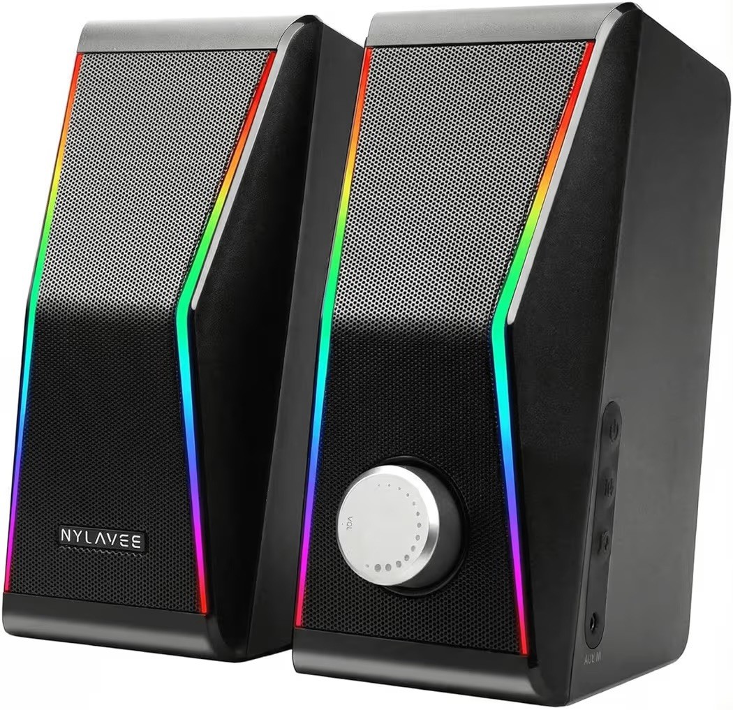 Nylavee "Enjoy The Sound" Computer Speakers SK400 with RGB light mode