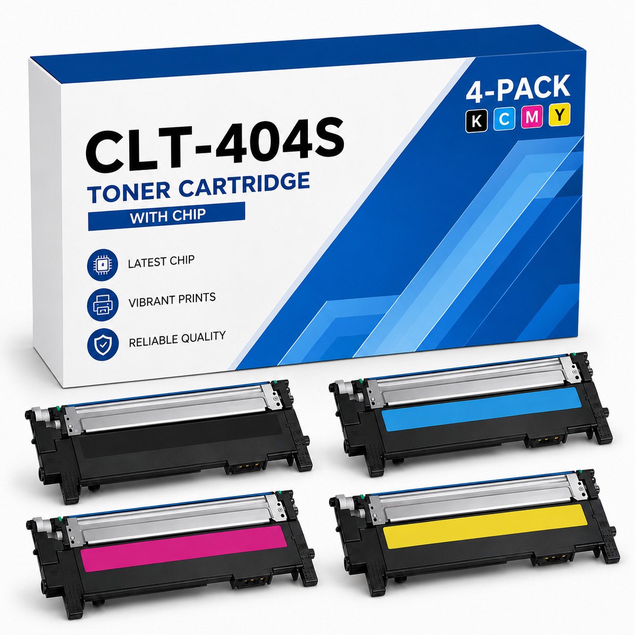 CLT-404S 4PK C/BK/M/Y Toner Cartridge Set SL-C430W SL-C432W SL-C433W SL-C480W 