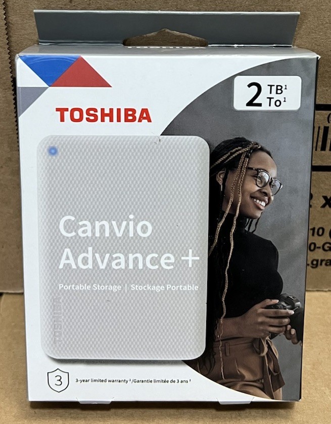 NEW SEALED Toshiba Canvio Advance + Plus 2TB Portable Storage USB-C FAST SHIP