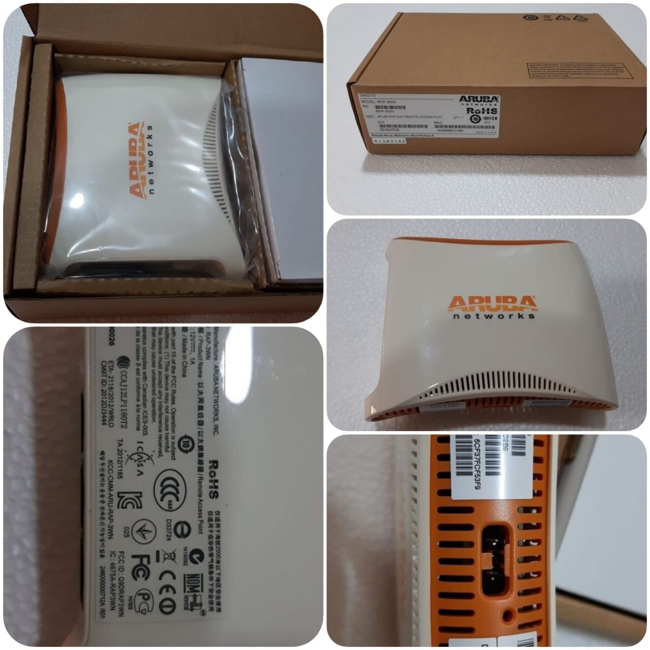 NEW Aruba Networks RAP-3WN-US 2.4G 300MBPS Wired Wireless Remote Access Point