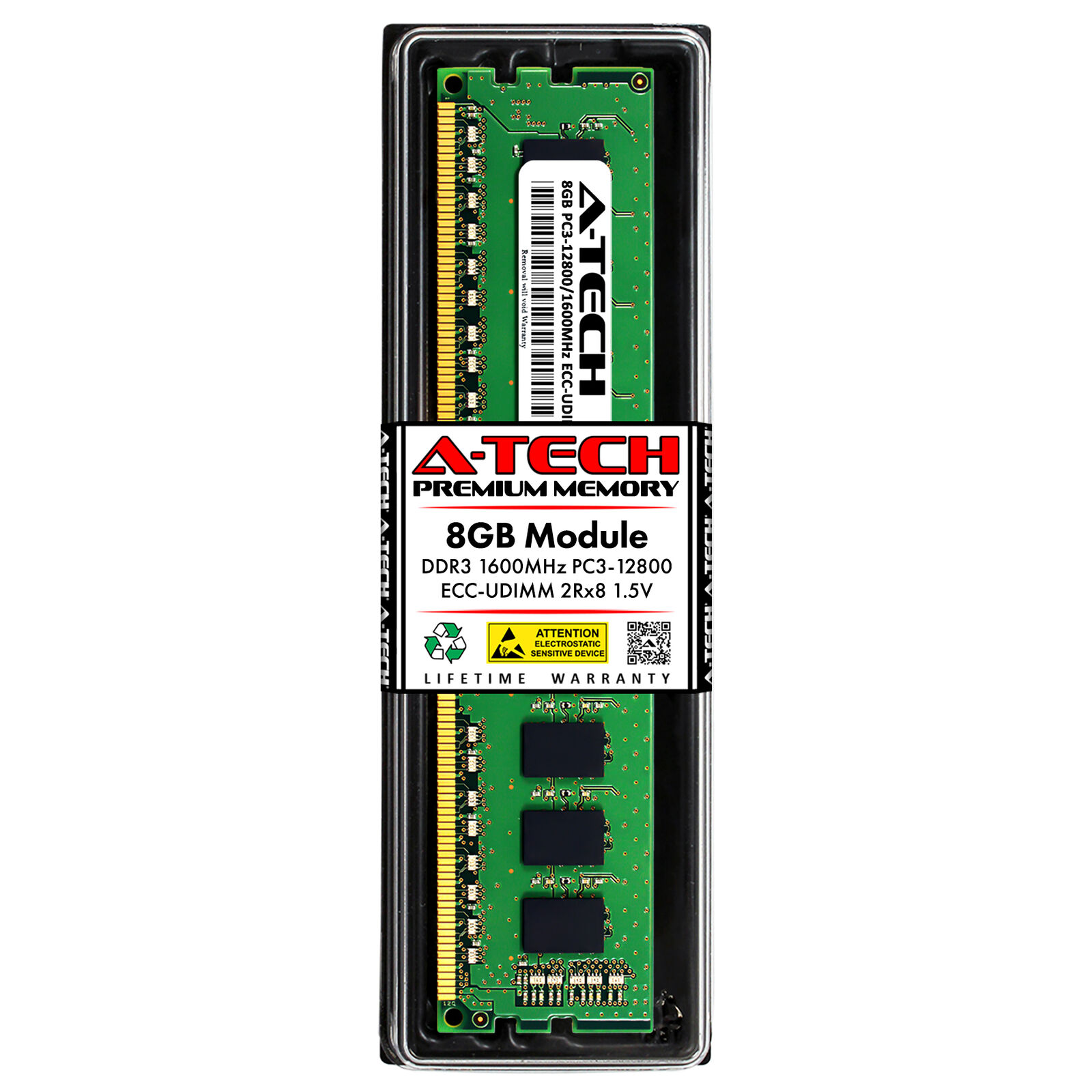 8GB 2Rx8 PC3-12800E ECC UDIMM Dell XPS 1820 8500 X8500-1059Bk Memory RAM