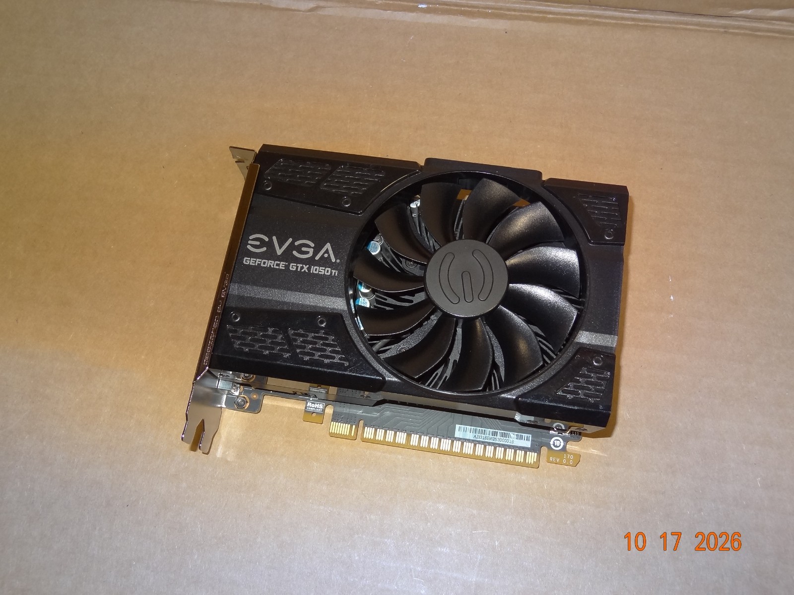 EVGA NVIDIA GeForce GTX 1050 Ti 4GB GDDR5 Graphics Card [04G-P4-6253-KR]