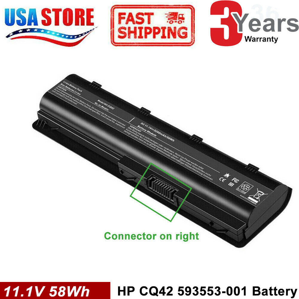 Battery for HP Spare 593553-001, HP Compaq Presario CQ32 CQ42 CQ43,Pavilion dm4