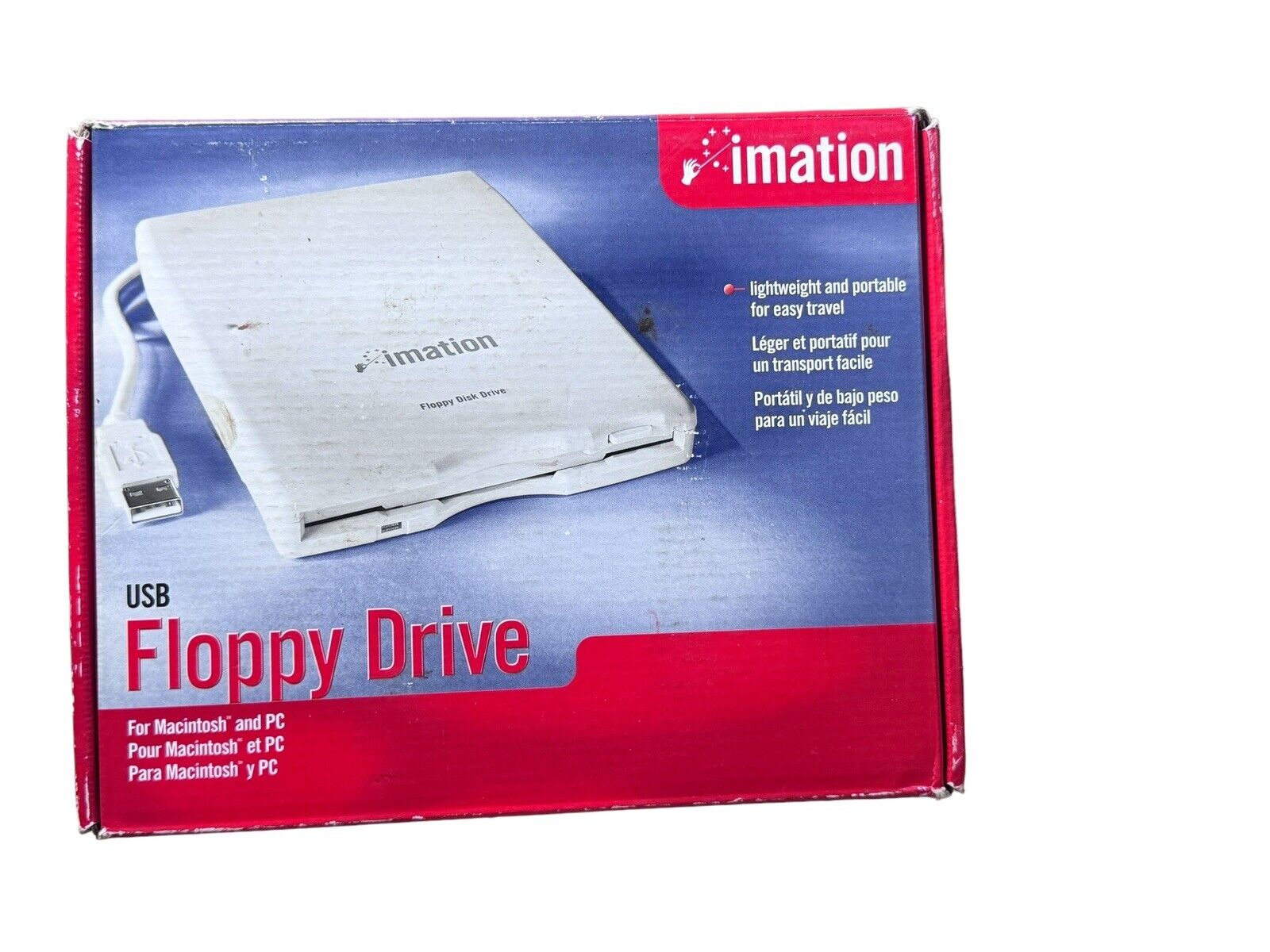 Imation USB Floppy Drive Model D353FUE For Macintosh & PC Systems