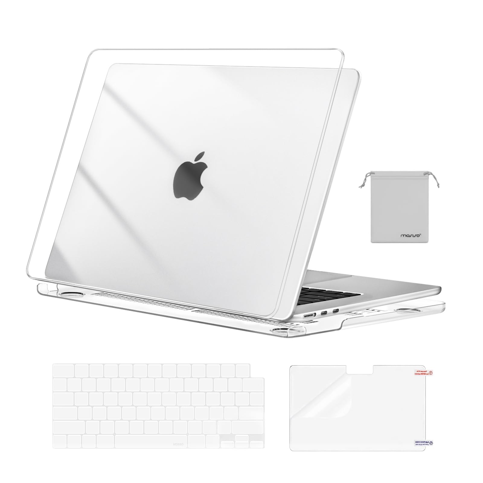 Scratch-Resistant Case Compatible with MacBook Air 15 inch M5 2026 M4 2025 M3...