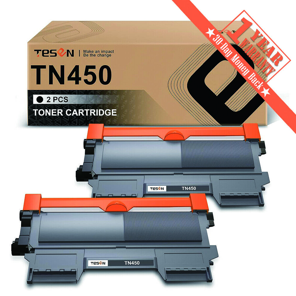2 PK TN450 TN-420 Toner Cartridge Black For Brother HL-2270DW HL-2240 HL-2280DW