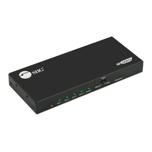 Siig CE-H26C11-S1 4PORT HDMI 2.0 HDR SPLITTER WITH EDID & DOWNSCALING