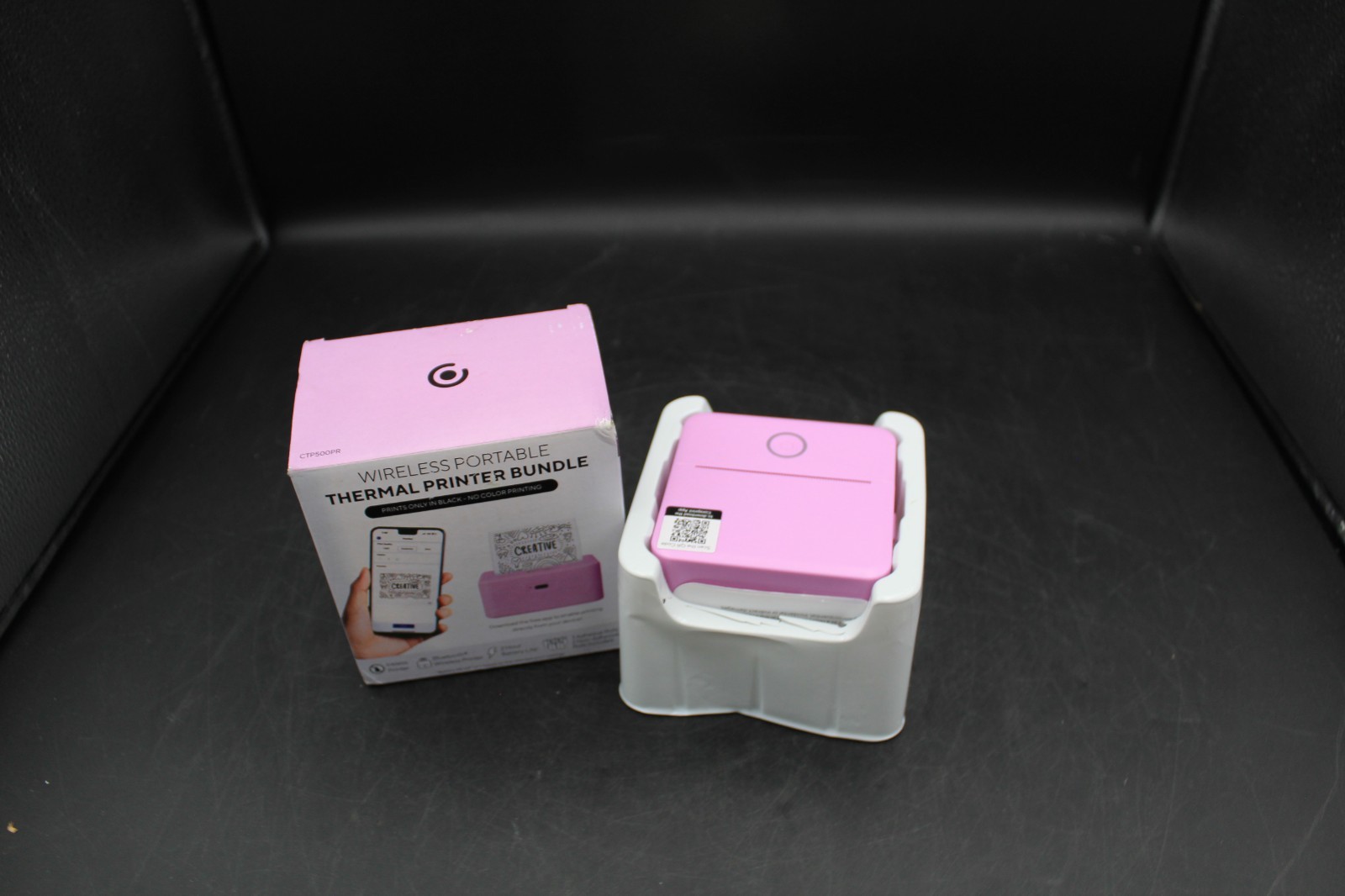 Core Innovations Mini Wireless Portable Thermal Bluetooth Printer - Pink