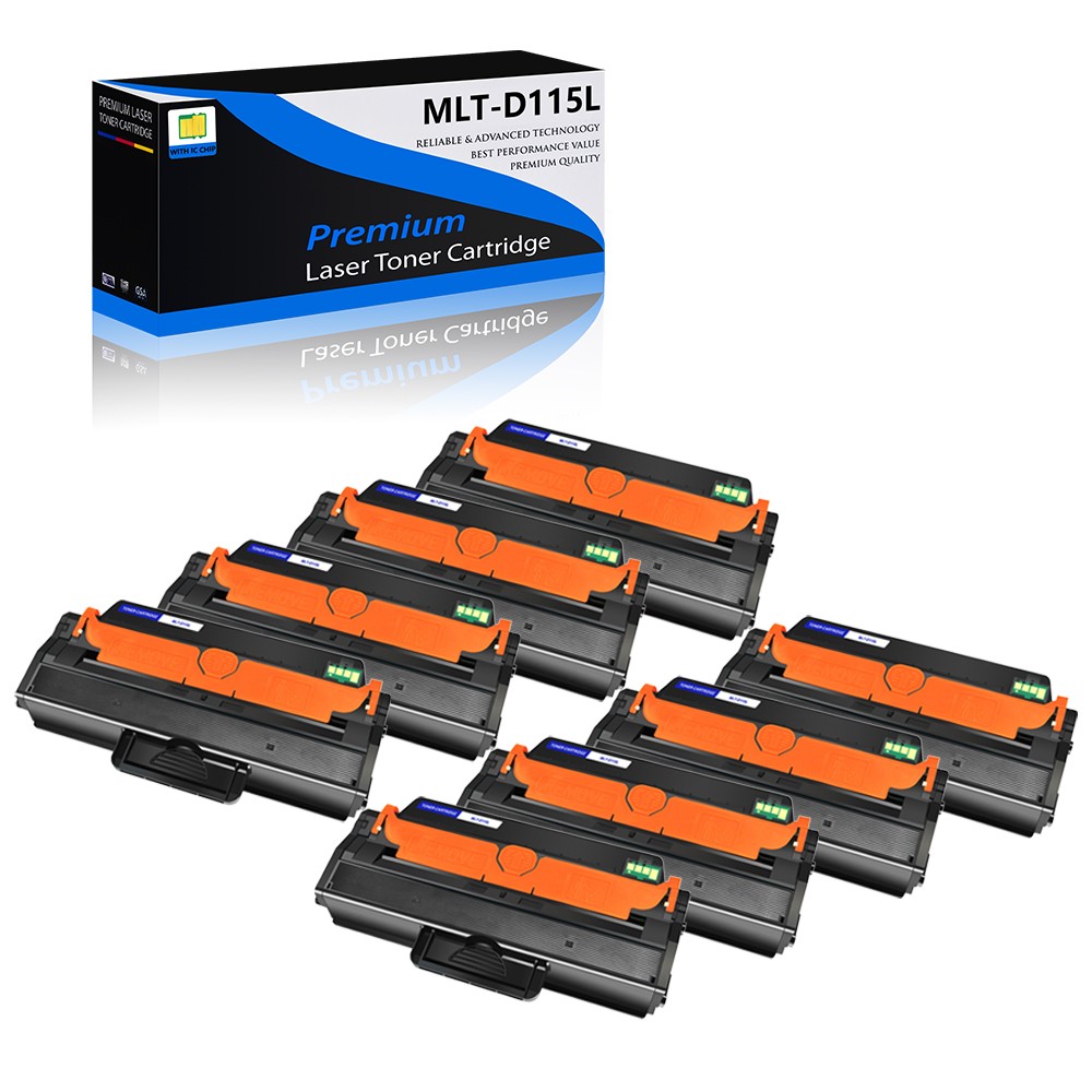 8PCS BK MLT-D115L Toner Cartridge For Samsung M2670N 2670FN 2870FW SL-M2620