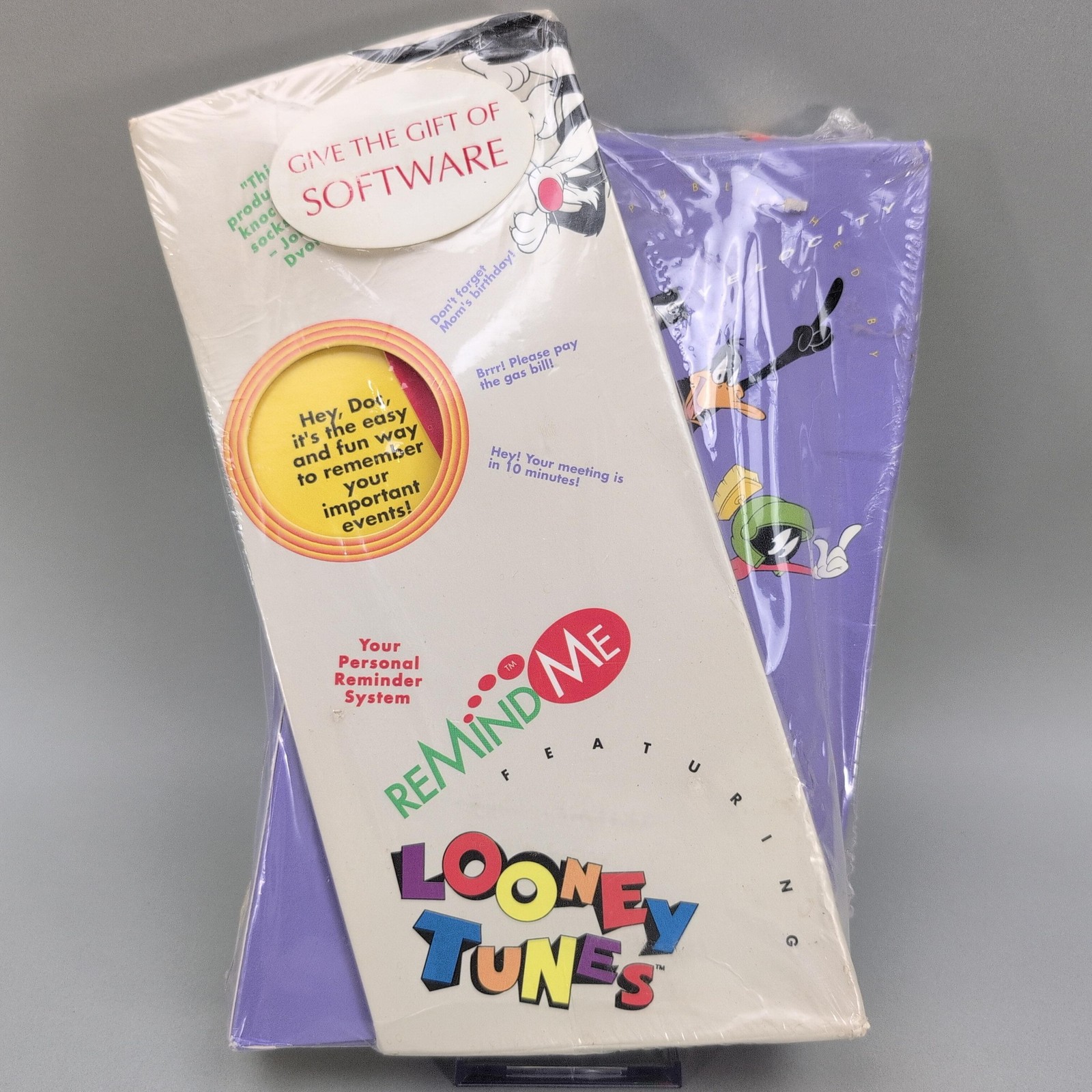 Velocity Remind Me Looney Tunes Vintage PC Utility Software 1993 Sealed Retail